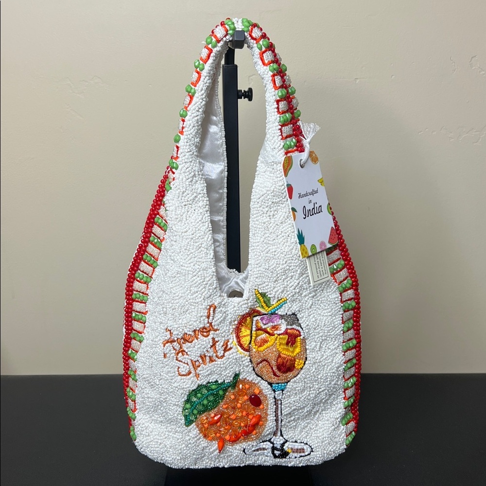 Handcrafted In India | Aperol Spritz Beaded Bag 🍊🍹
